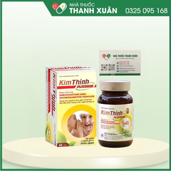 Kim Thính platinum - Giảm ù tai, tăng cường thính giác